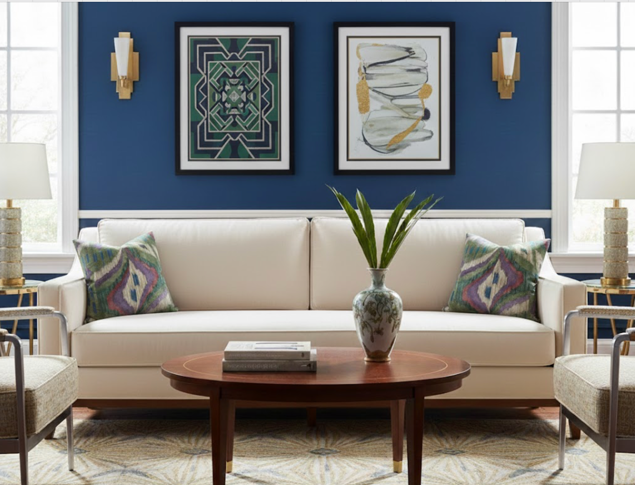 Artesian Velvet Pillow Cover in Wild Sage, Thibaut Pillows