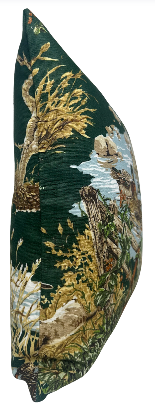 Dog and Duck Pillow Cover in Verdant, Schumacher Textiles
