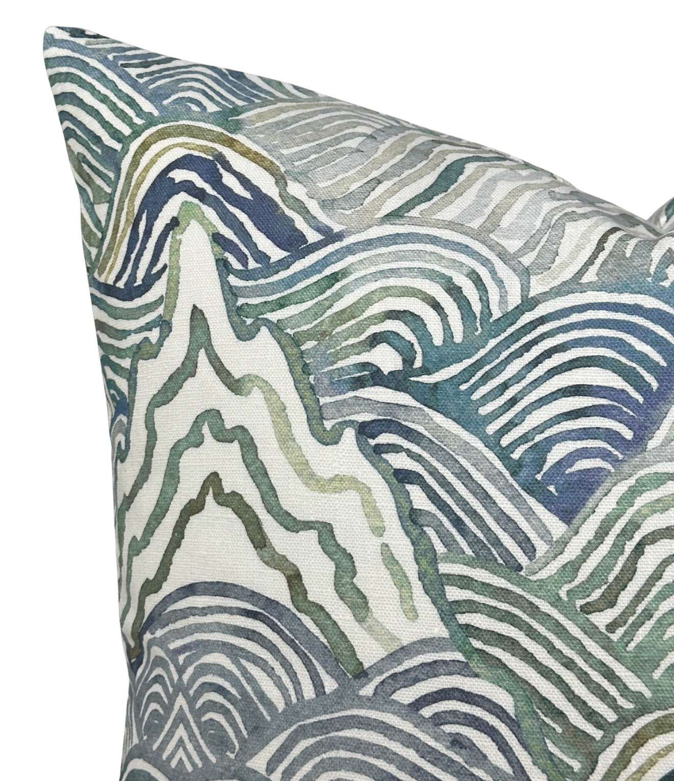 Shangri La Pillow Cover in Verde Green
