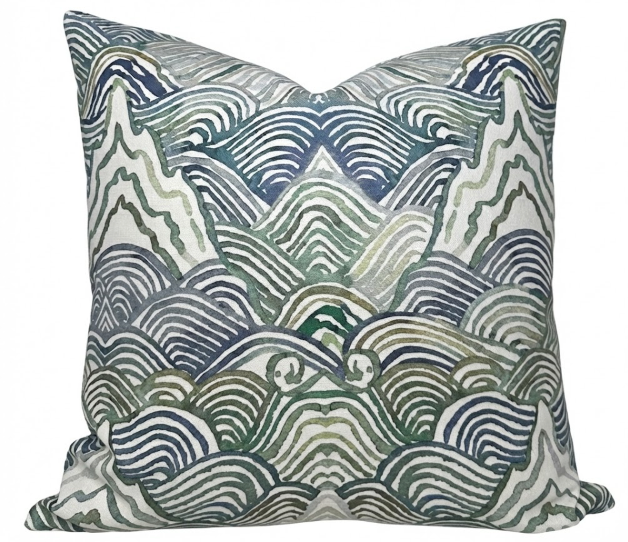 Shangri La Pillow Cover in Verde Green