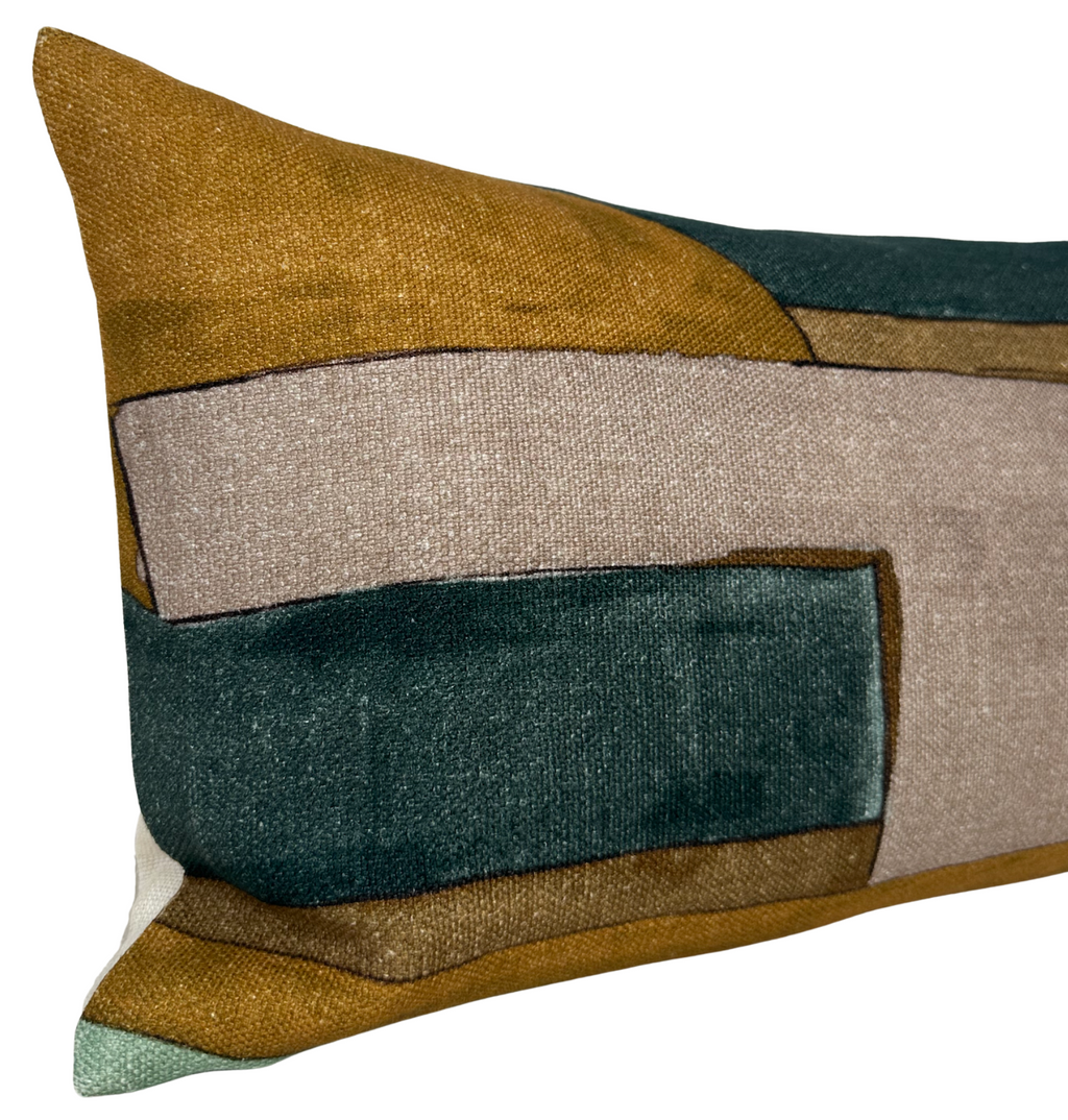 District Pillow Cover in Tobacco, Kelly Wearstler Textiles