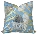 Protea Performance Pillow Cover in Spa Blue, Thibaut Pillows