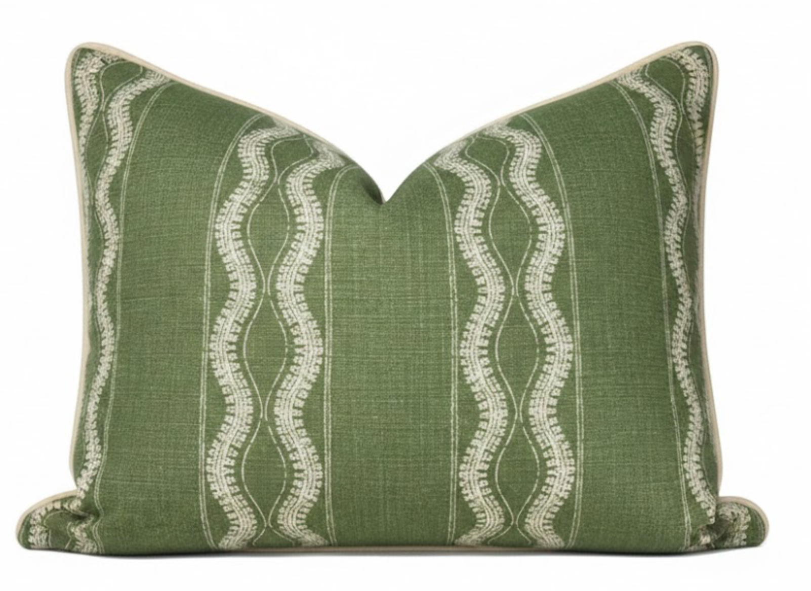 Zanzibar Pillow Cover in Green, Peter Dunham Textiles