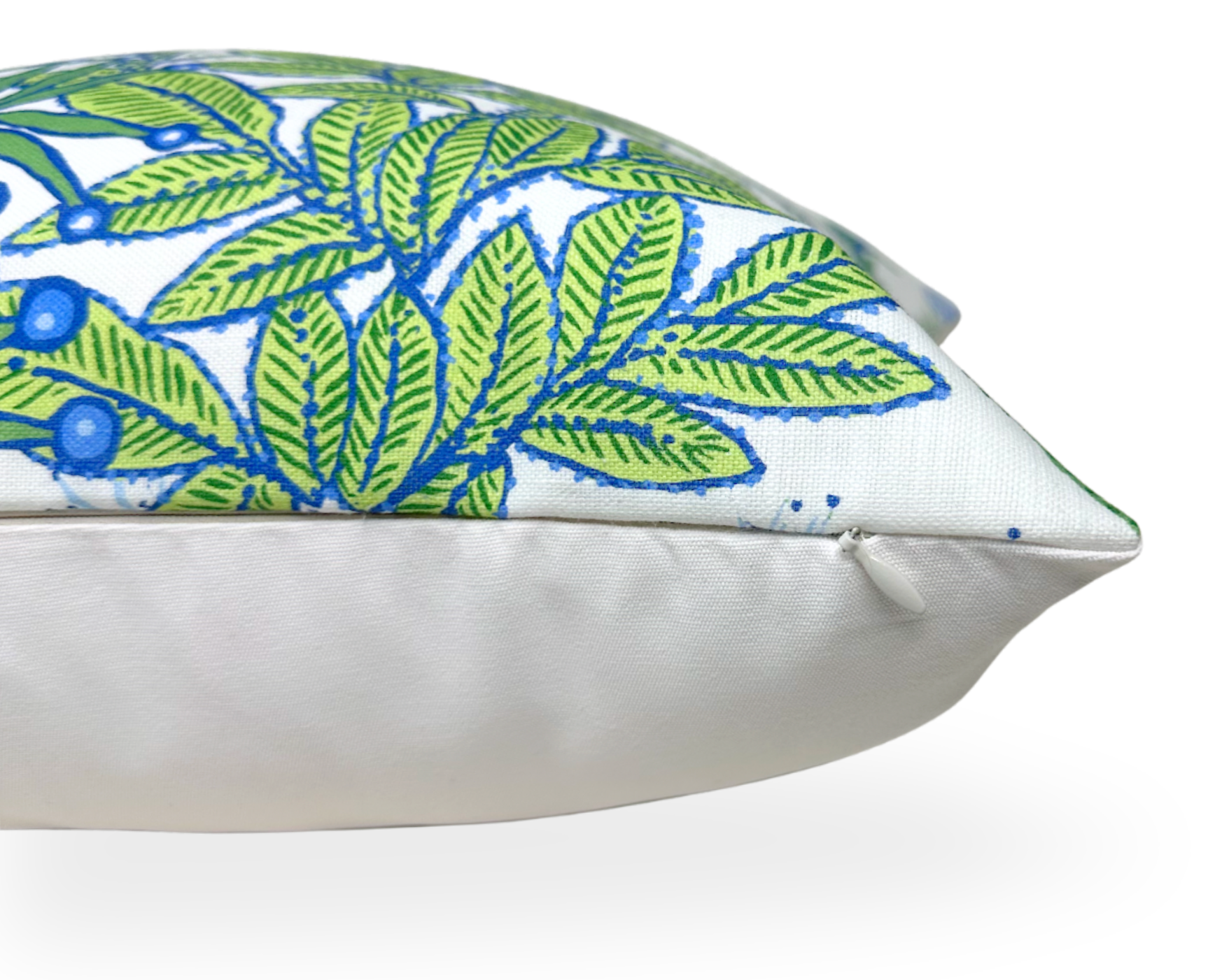 Protea Performance Pillow Cover in Blue + Green, Thibaut Pillows