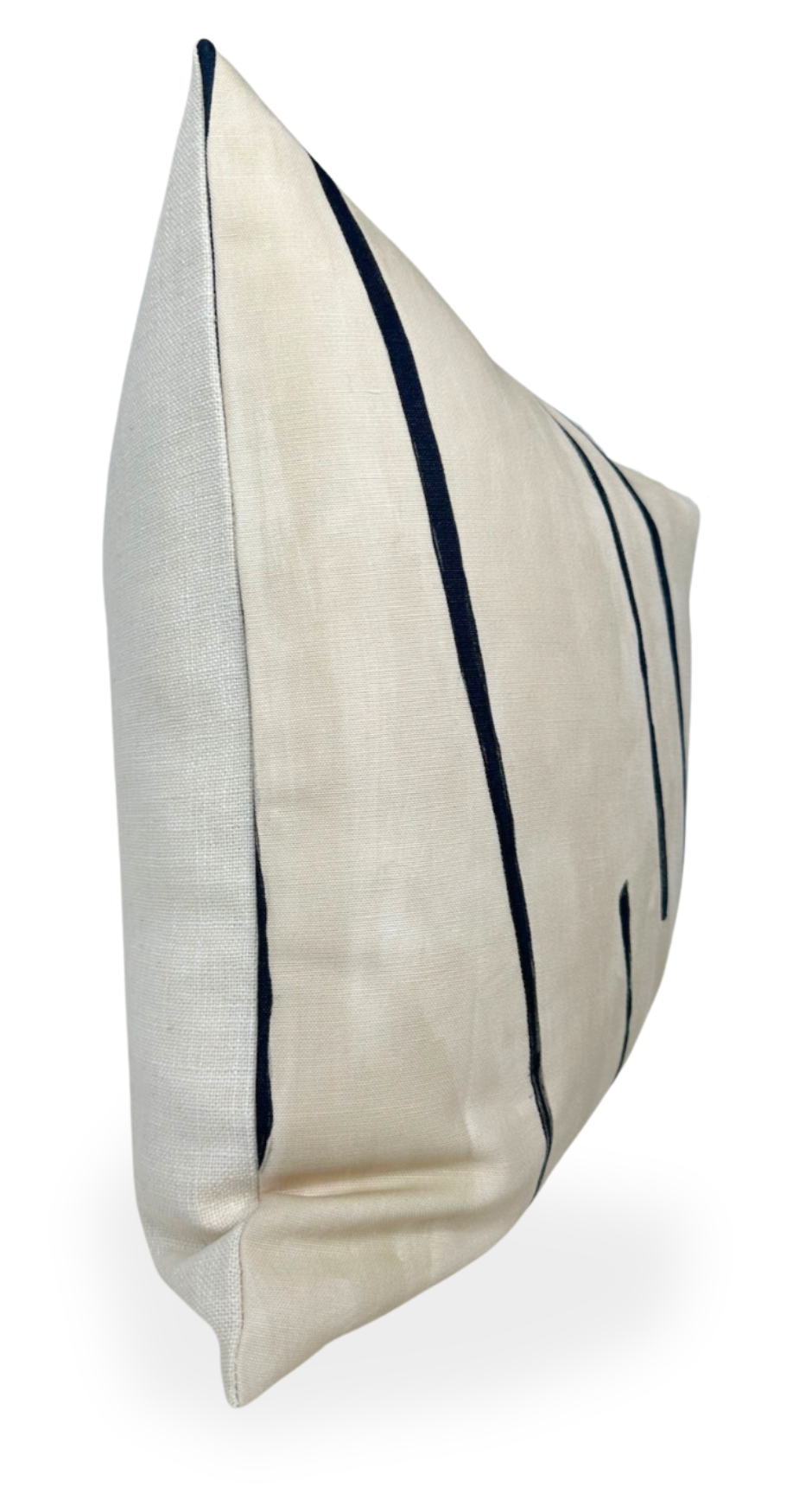Graffito Pillow Cover in Ivory Linen Onyx, Kelly Wearstler Textiles