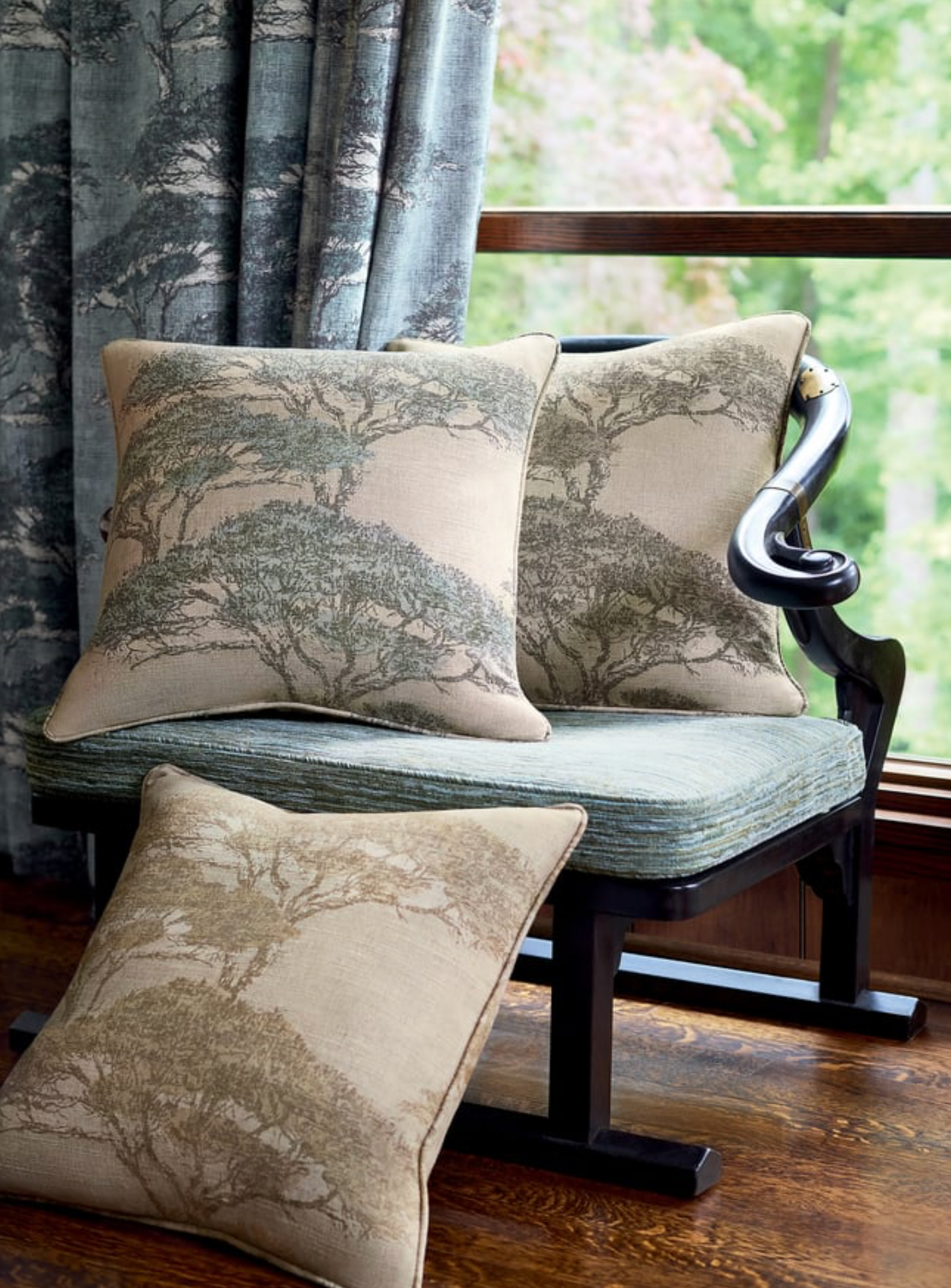 Torrey Pines Pillow Cover in Beige, Thibaut Pillows