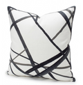 Channels Pillow Cover in Ebony, Kelly Weasrtler Textiles