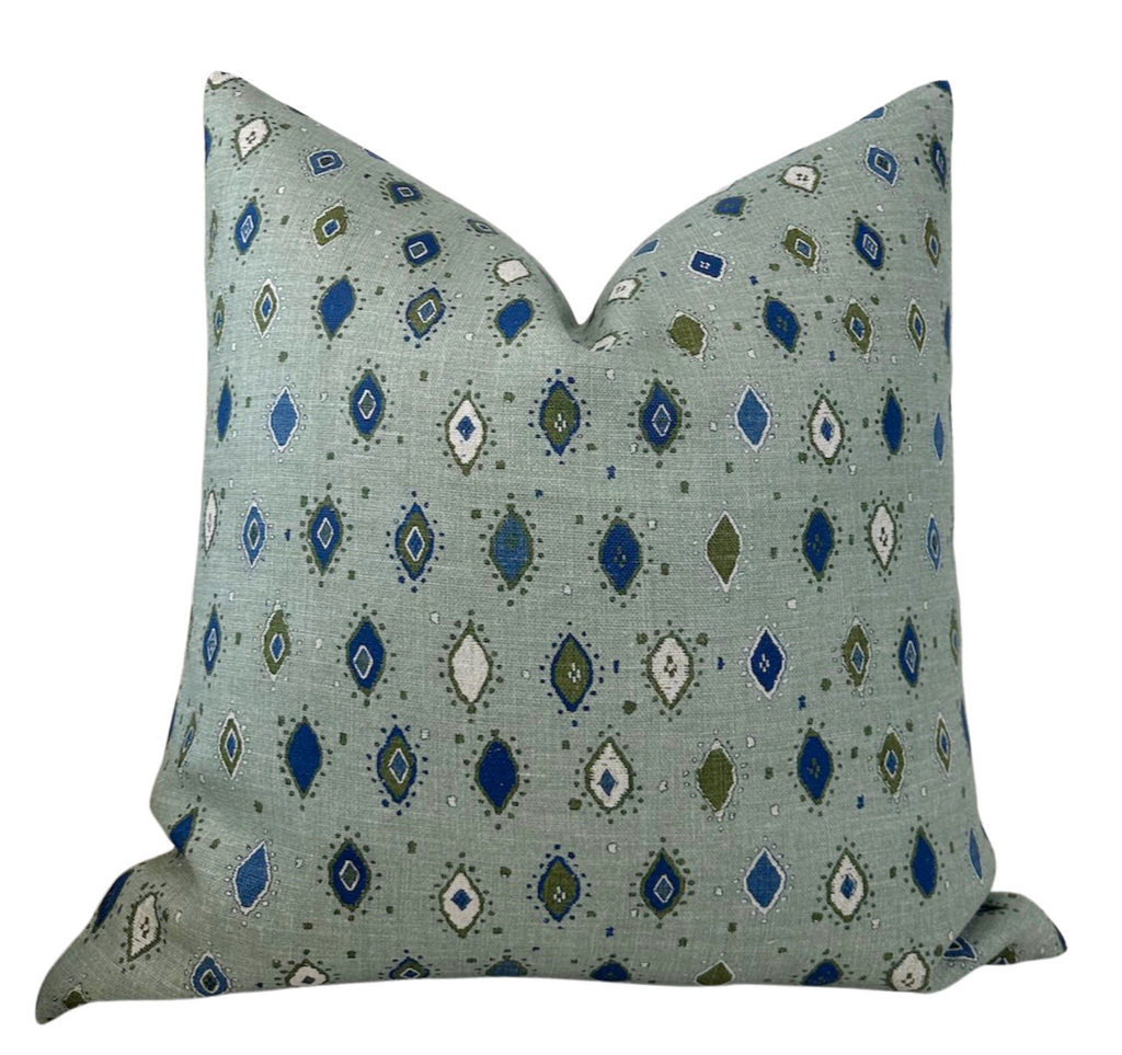 Oona Pillow Cover in Ocean Indigo, Peter Dunham Textiles