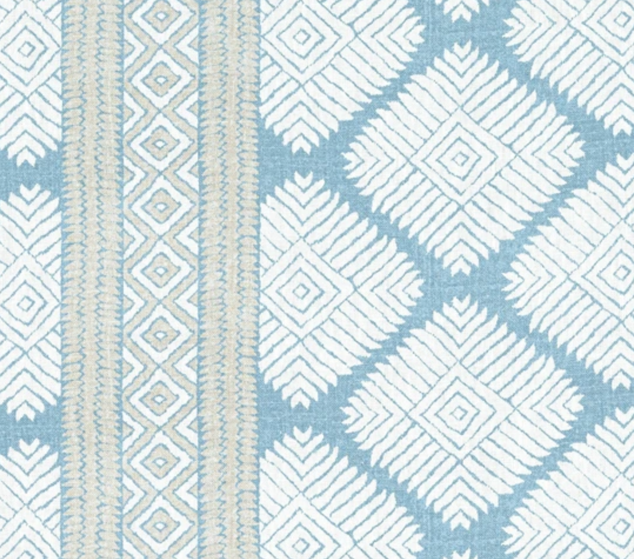 Austin Pillow Cover in Blue, Thibaut Pillows