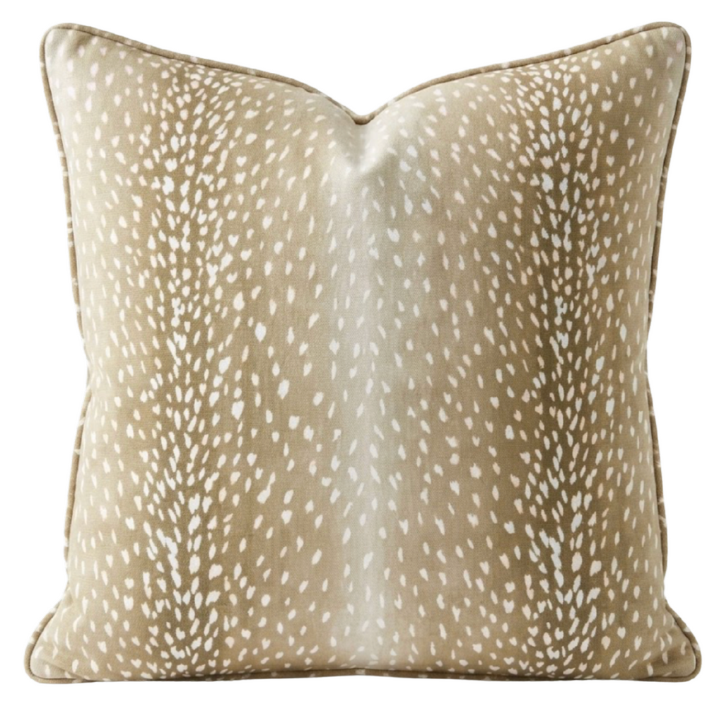 Antelope Pillow Cover in Fawn Brown