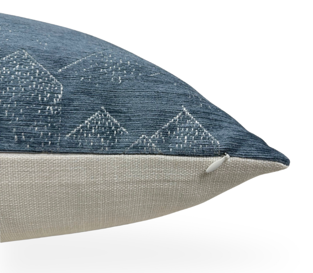 Brink Pillow Cover in Delft Ivory, Kelly Wearstler Textiles