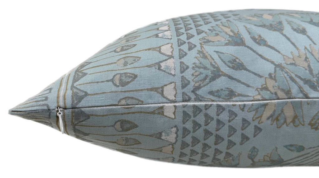 Cairo Pillow Cover in Spa Blue, Thibaut Pillows