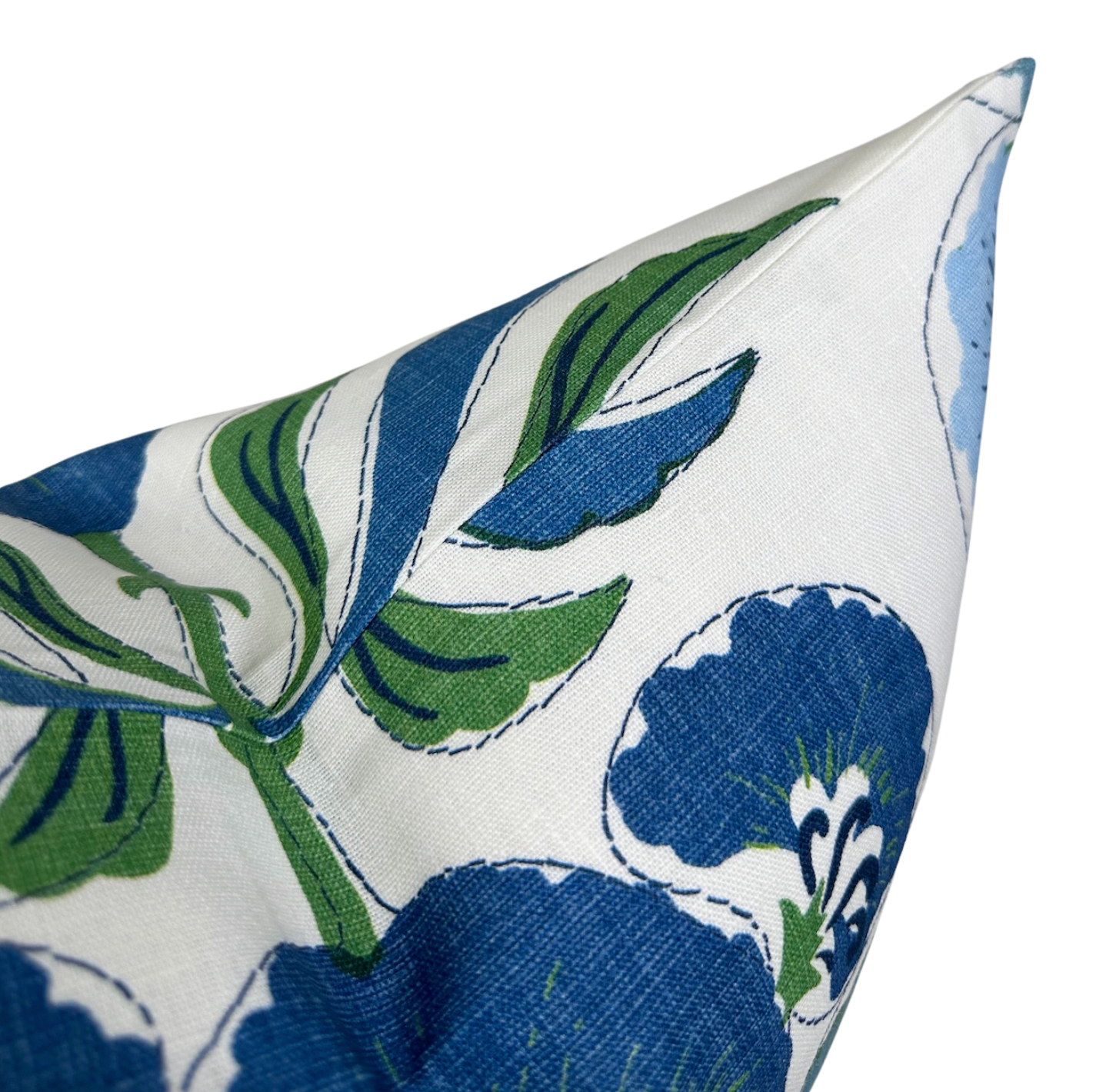 Tybee Tree Pillow Cover in Blue + Green, Thibaut Pillows