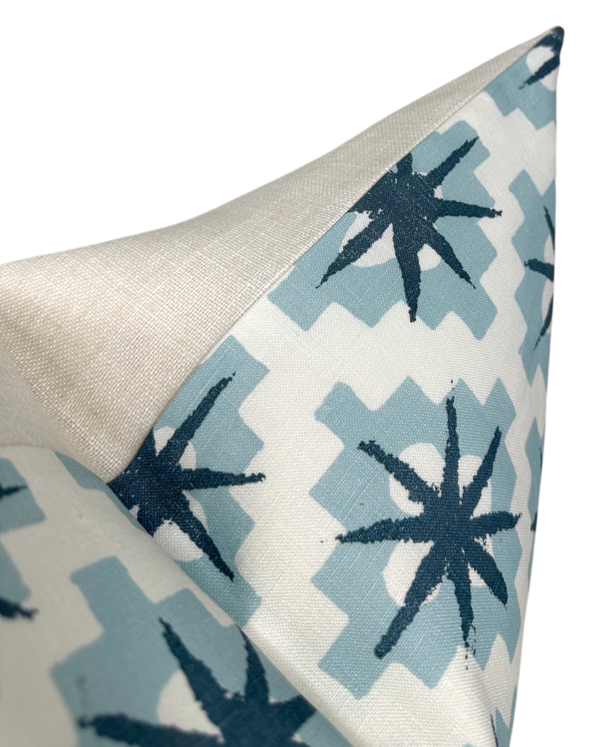 Starburst Pillow Cover in North Blue/Blue, Peter Dunham Textiles