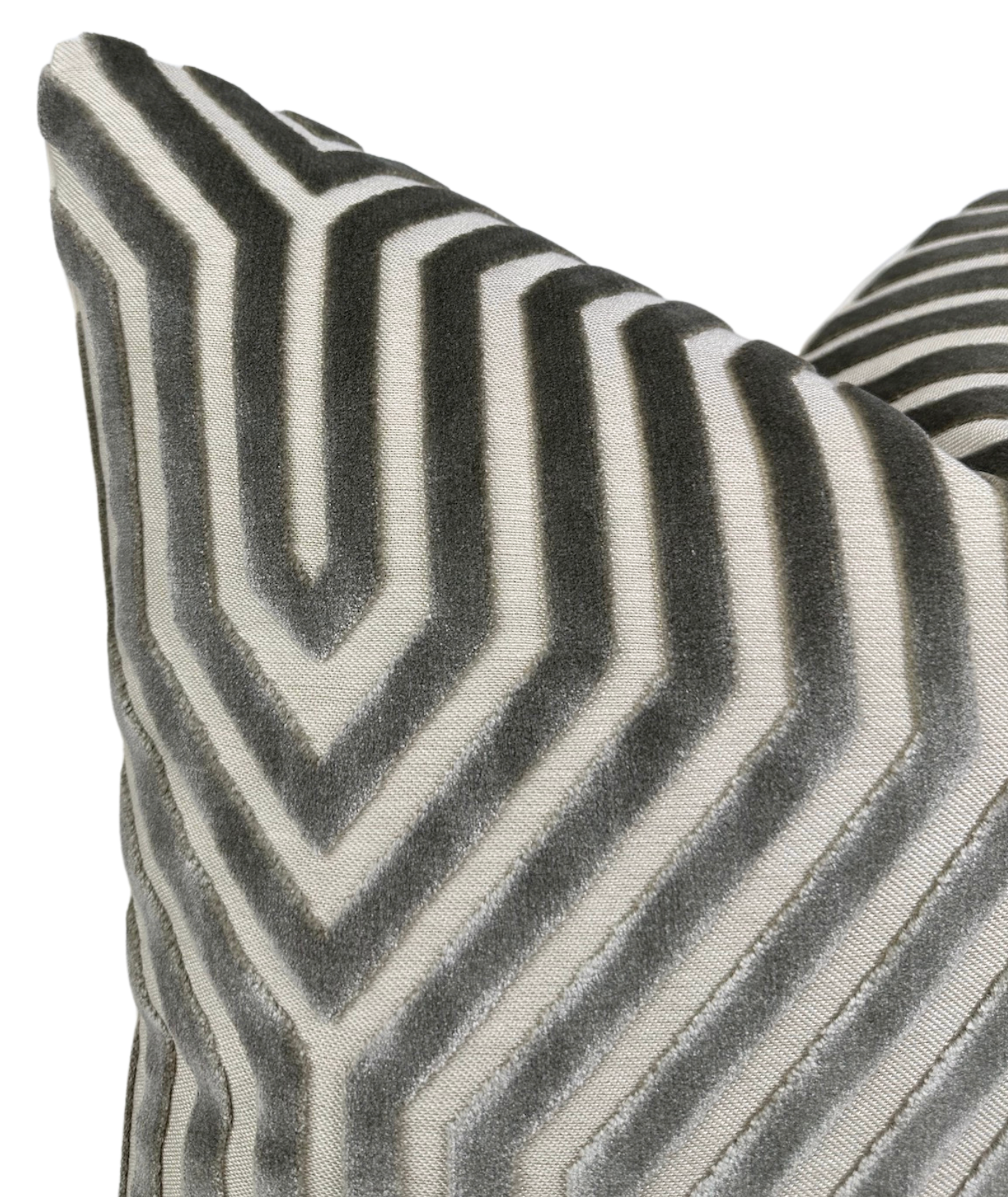 Vanderbilt Pillow Cover in Dove Grey, Schumacher Textiles