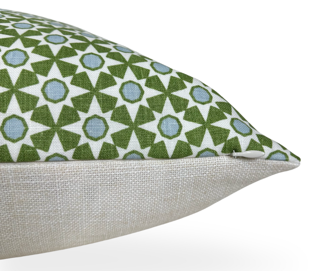 Serendipity Pillow Cover in Green, Schumacher Textiles