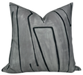 Graffito Pillow Cover in Graphite, Kelly Wearstler Textiles