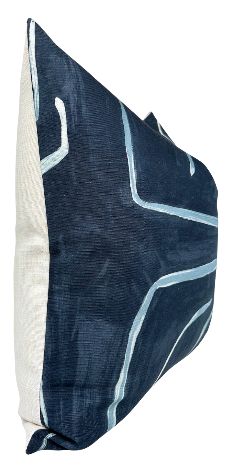 Graffito Pillow Cover in Navy, Kelly Wearstler Textiles