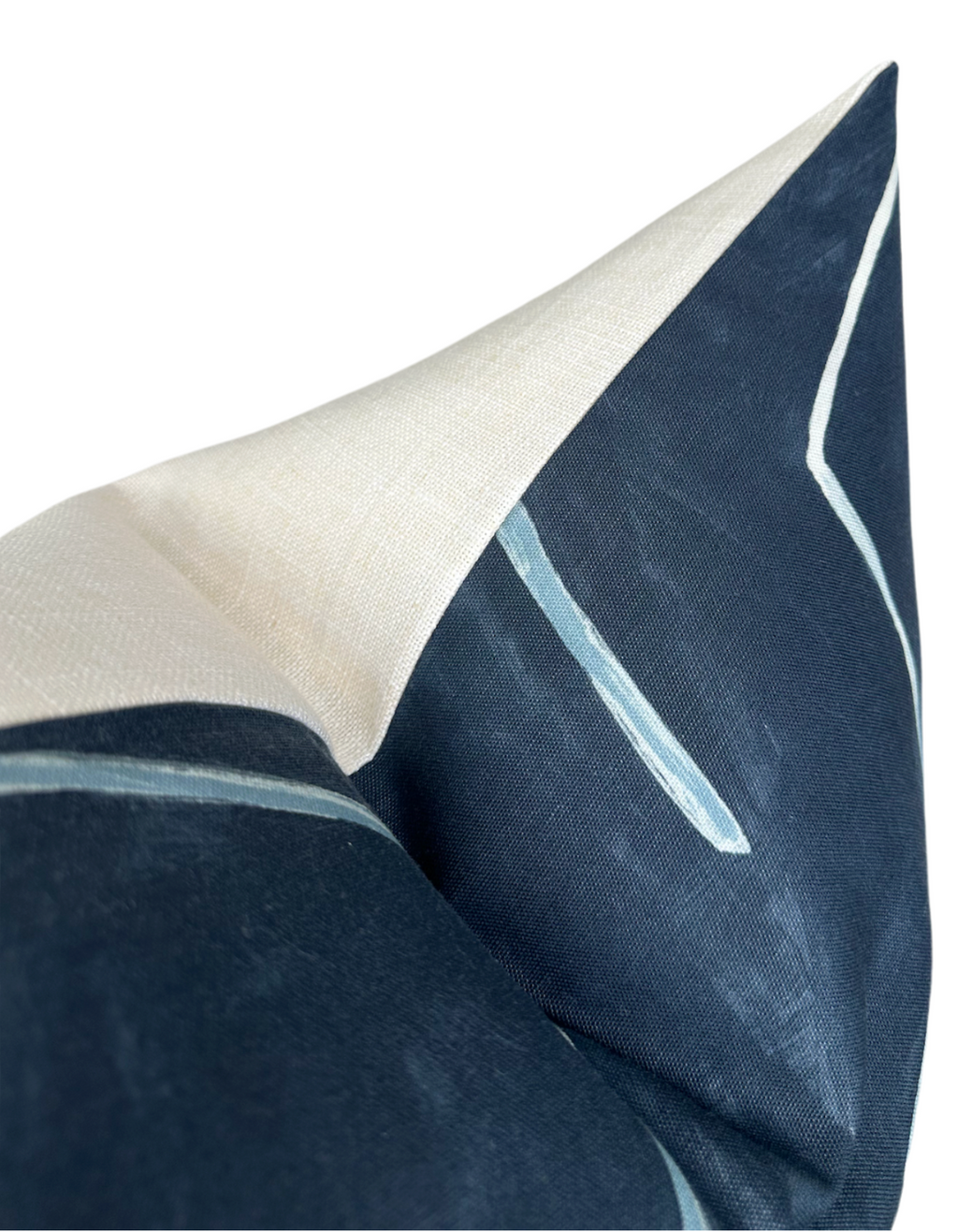 Graffito Pillow Cover in Navy, Kelly Wearstler Textiles