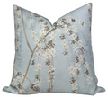 Weeping Blossom Pillow Cover in Blue, Thibaut Pillows