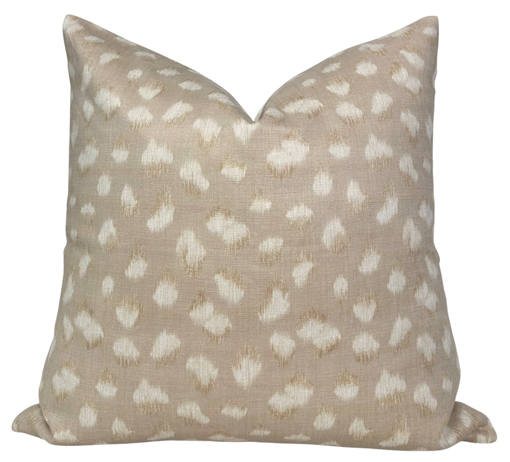 Feline Pillow Cover in Beige Ivory, Kelly Wearstler Textiles