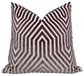 Vanderbilt Velvet Pillow Cover in Lilac, Schumacher Textiles