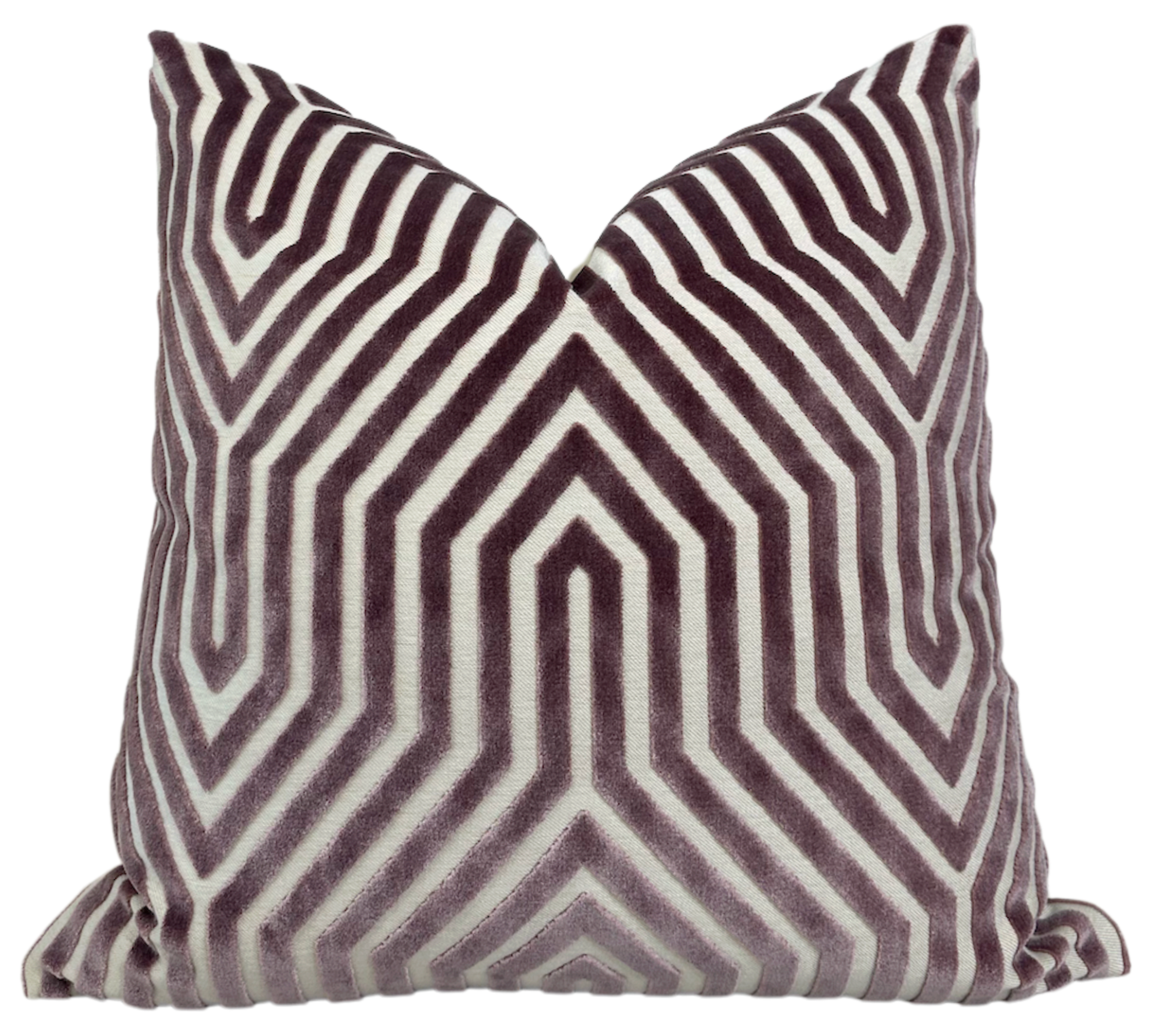 Vanderbilt Velvet Pillow Cover in Lilac, Schumacher Textiles