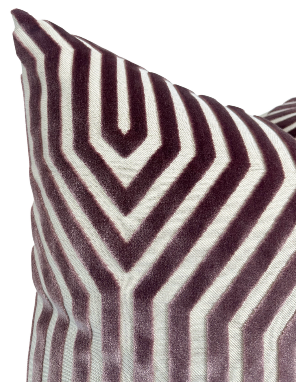 Vanderbilt Velvet Pillow Cover in Lilac, Schumacher Textiles