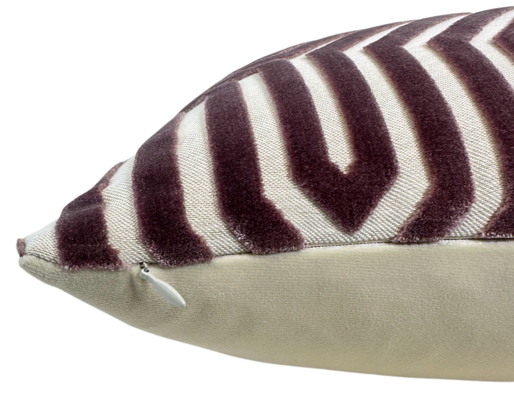 Vanderbilt Velvet Pillow Cover in Lilac, Schumacher Textiles