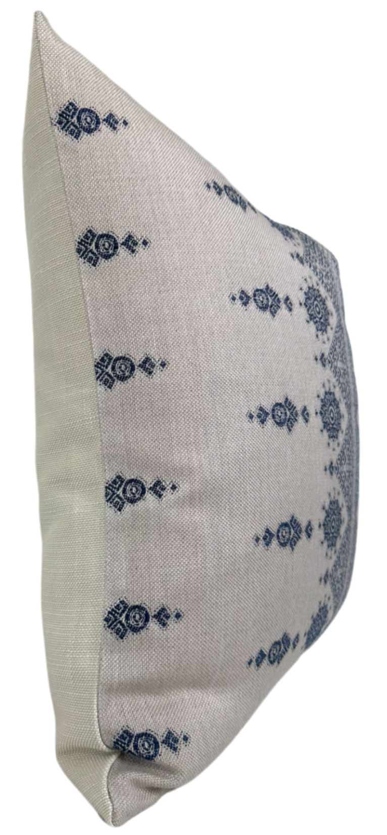 Carmania Pillow Cover in Indigo on Natural, Indoor Outdoor Pillows, Peter Dunham Textiles