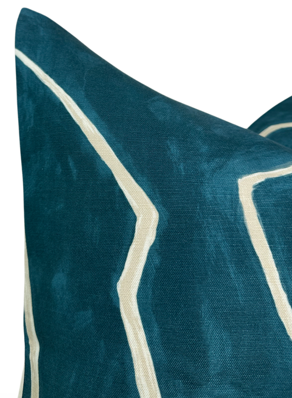 Graffito Pillow Cover in Teal Pearl, Kelly Wearstler Textiles