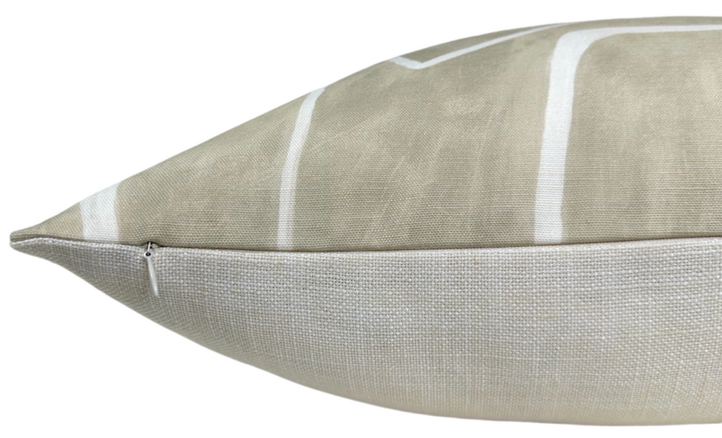 Graffito Pillow Cover in Beige Ivory, Kelly Wearstler Textiles