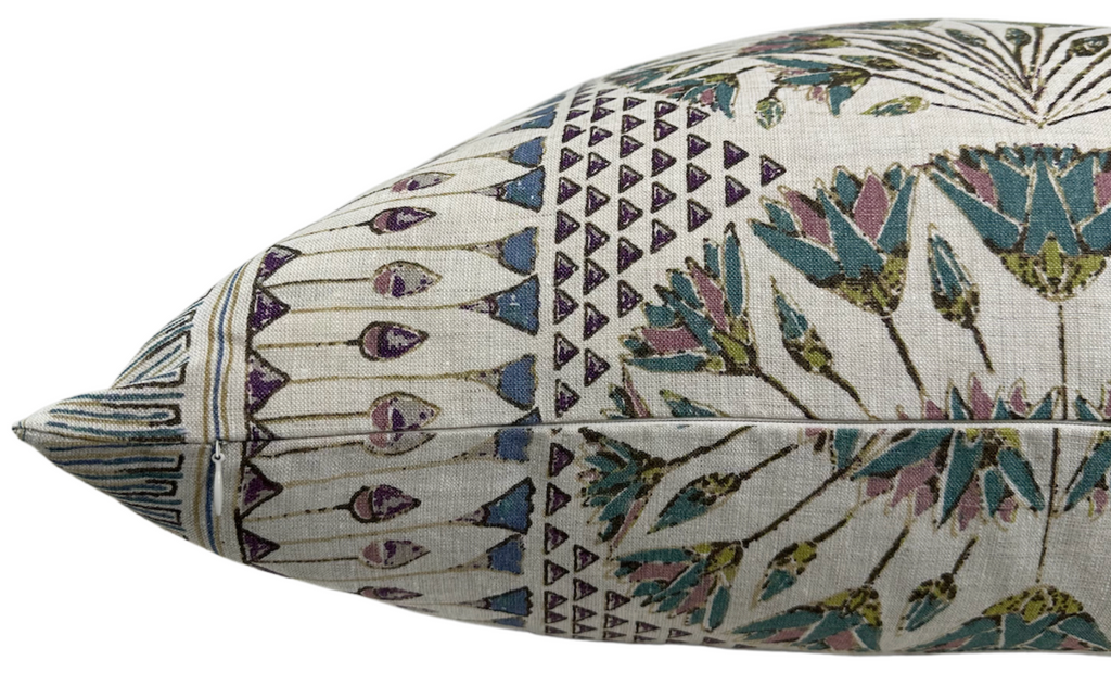 Cairo Pillow Cover in Eggplant, Thibaut Pillows