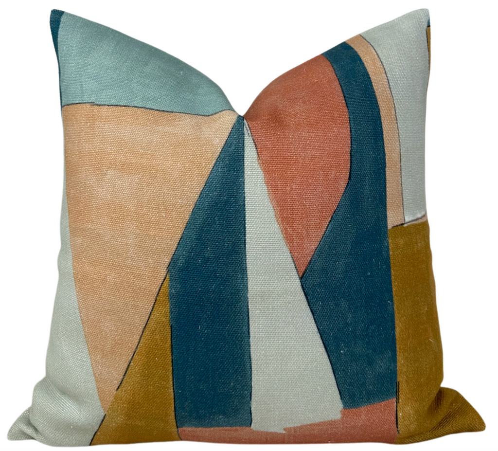 District Pillow Cover in Apricot, Kelly Wearstler Textiles