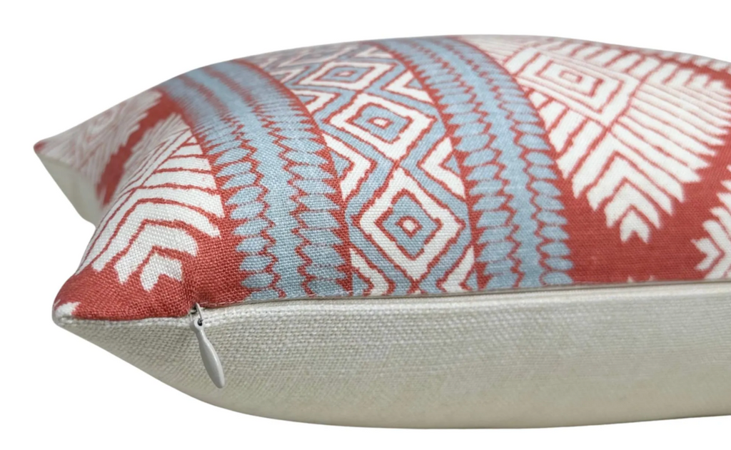Austin Pillow Cover in Coral, Thibaut Pillows