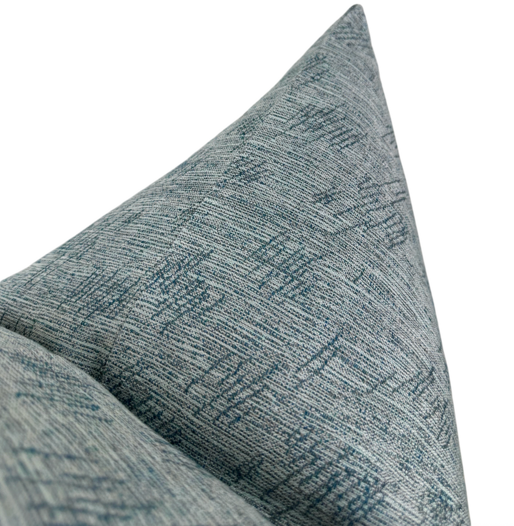 Thatched Performance Pillow Cover in Jade, Kelly Wearstler Textiles
