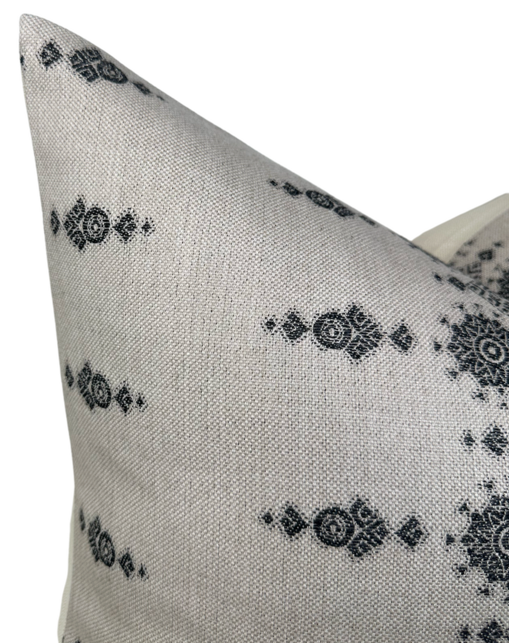 Carmania Pillow Cover in Charcoal, Indoor Outdoor Pillows, Peter Dunham Textiles