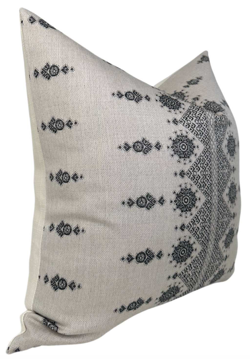 Carmania Pillow Cover in Charcoal, Indoor Outdoor Pillows, Peter Dunham Textiles