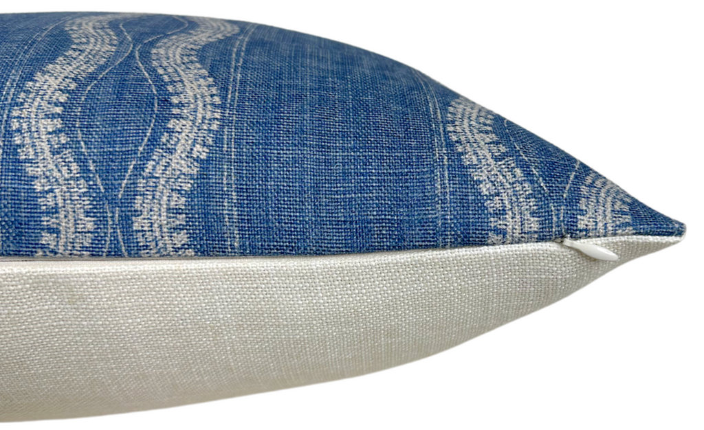 Zanzibar Pillow Cover in Indigo Blue, Peter Dunham Textiles