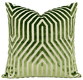 Vanderbilt Pillow Cover in Lettuce Green, Schumacher Textiles