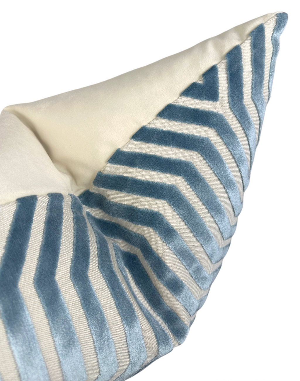 Vanderbilt Velvet Pillow Cover in Marine Blue, Schumacher Textiles
