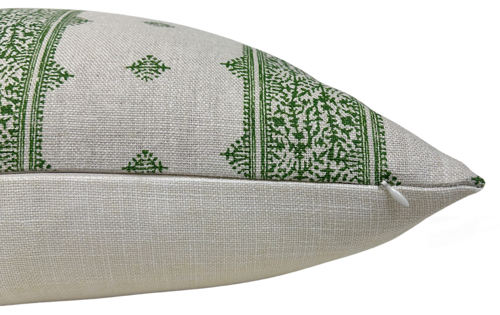 Fez Pillow Cover in Green, Peter Dunham Textiles