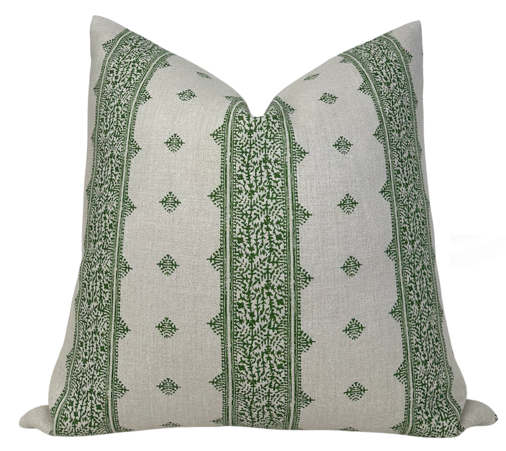 Fez Pillow Cover in Green, Peter Dunham Textiles