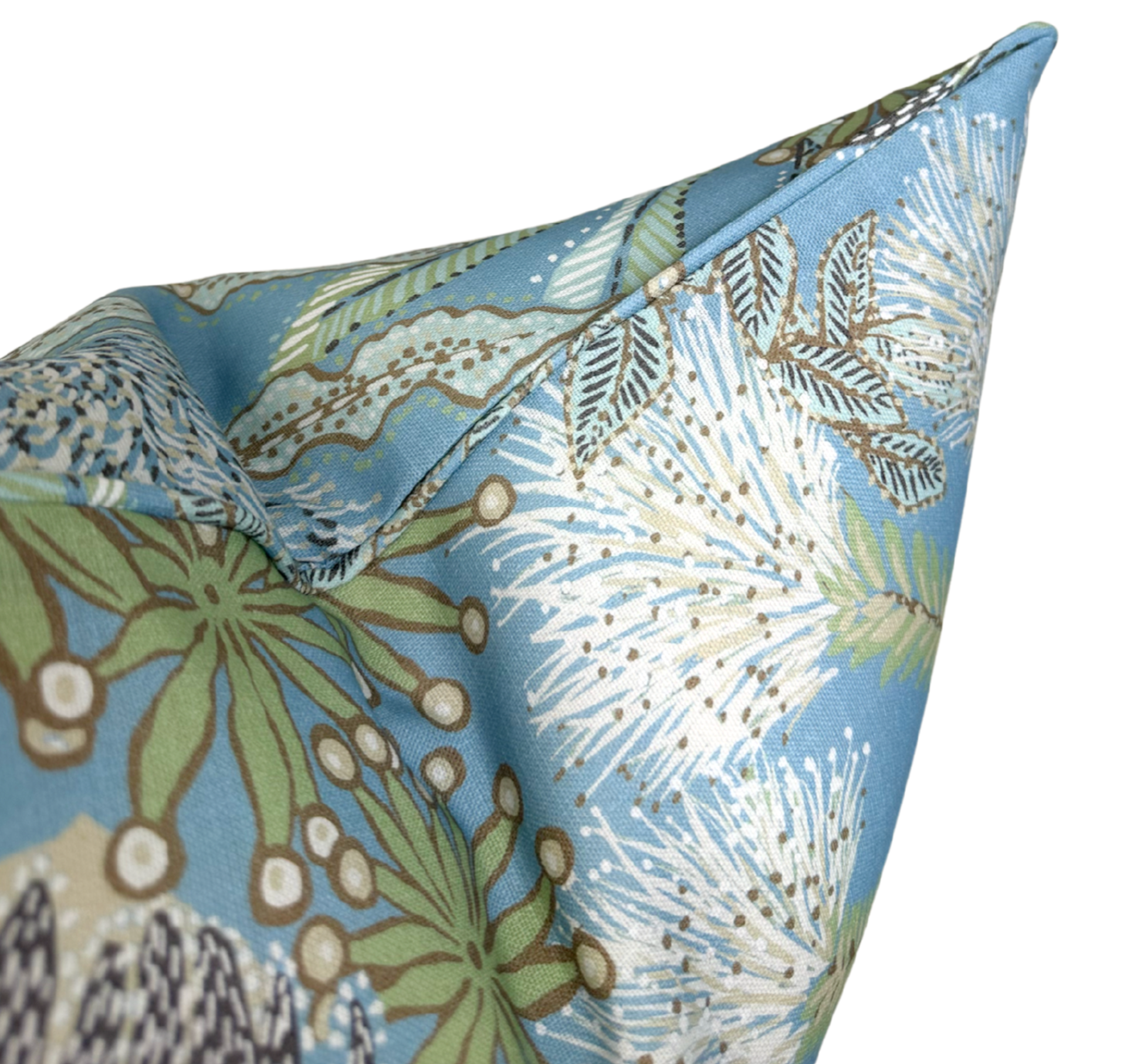 Protea Performance Pillow Cover in Spa Blue, Thibaut Pillows