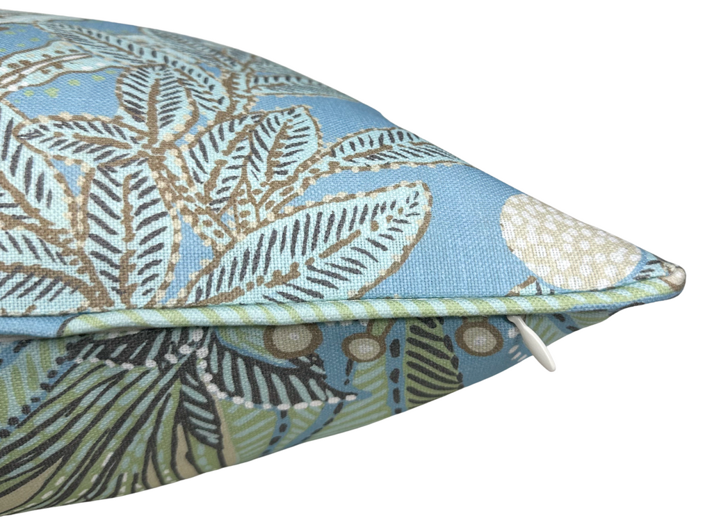 Protea Performance Pillow Cover in Spa Blue, Thibaut Pillows