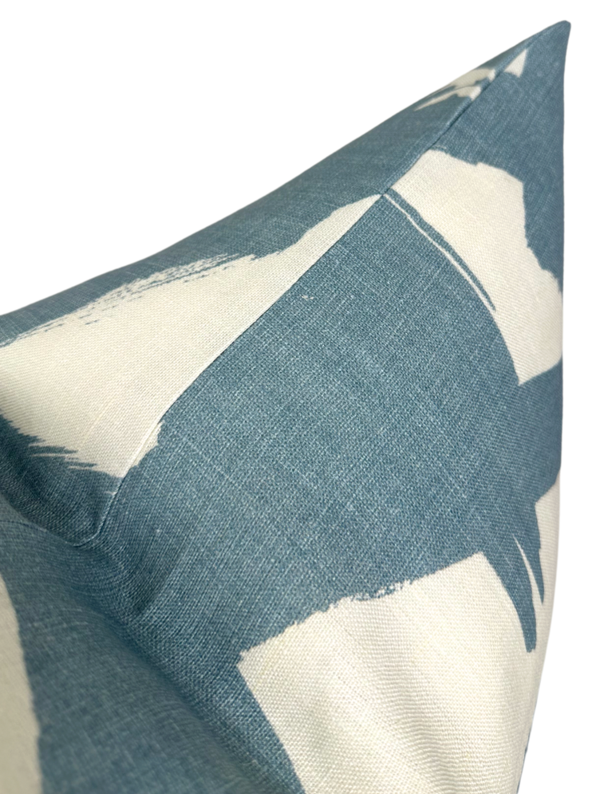Bold Lines Linen Pillow Cover in Sky