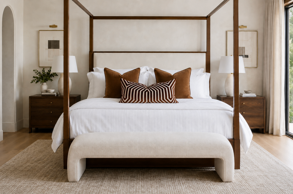 Vanderbilt Pillow Cover in Russet, Schumacher Textiles