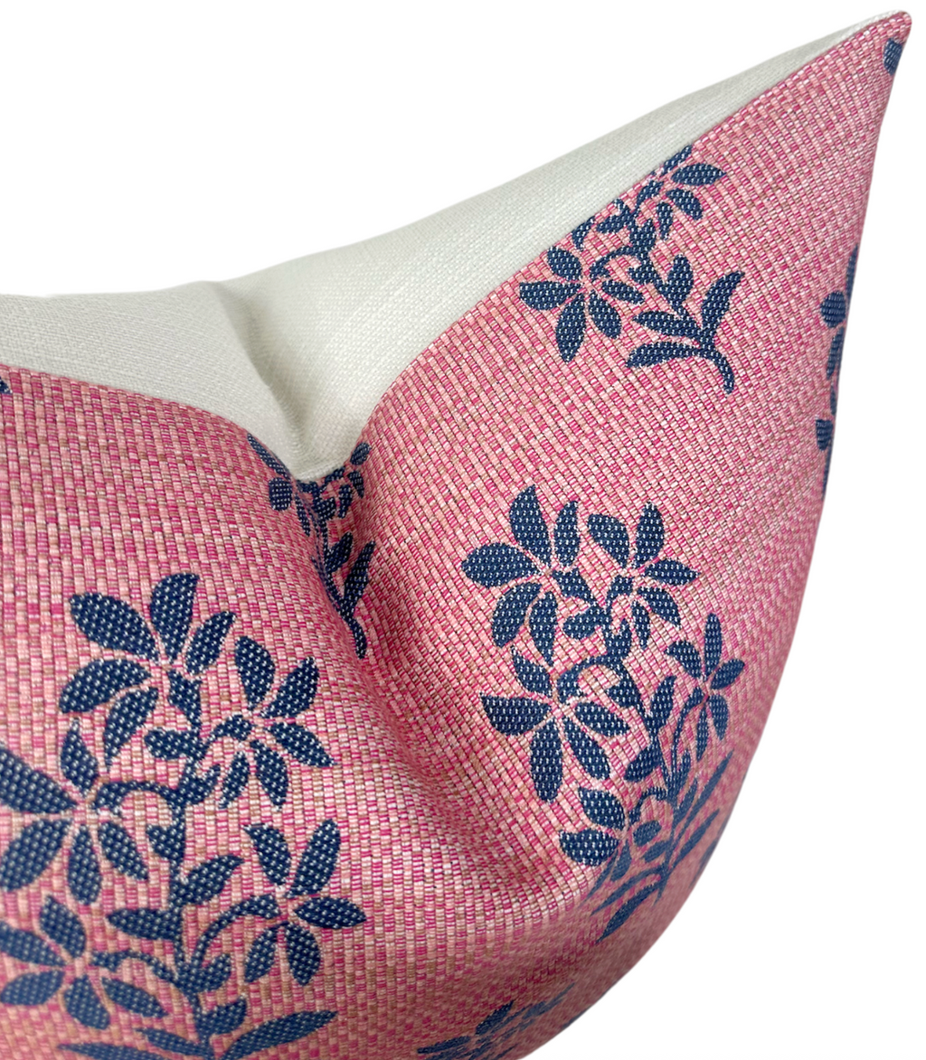 Asha Pillow Cover in Pink, Peter Dunham Textiles