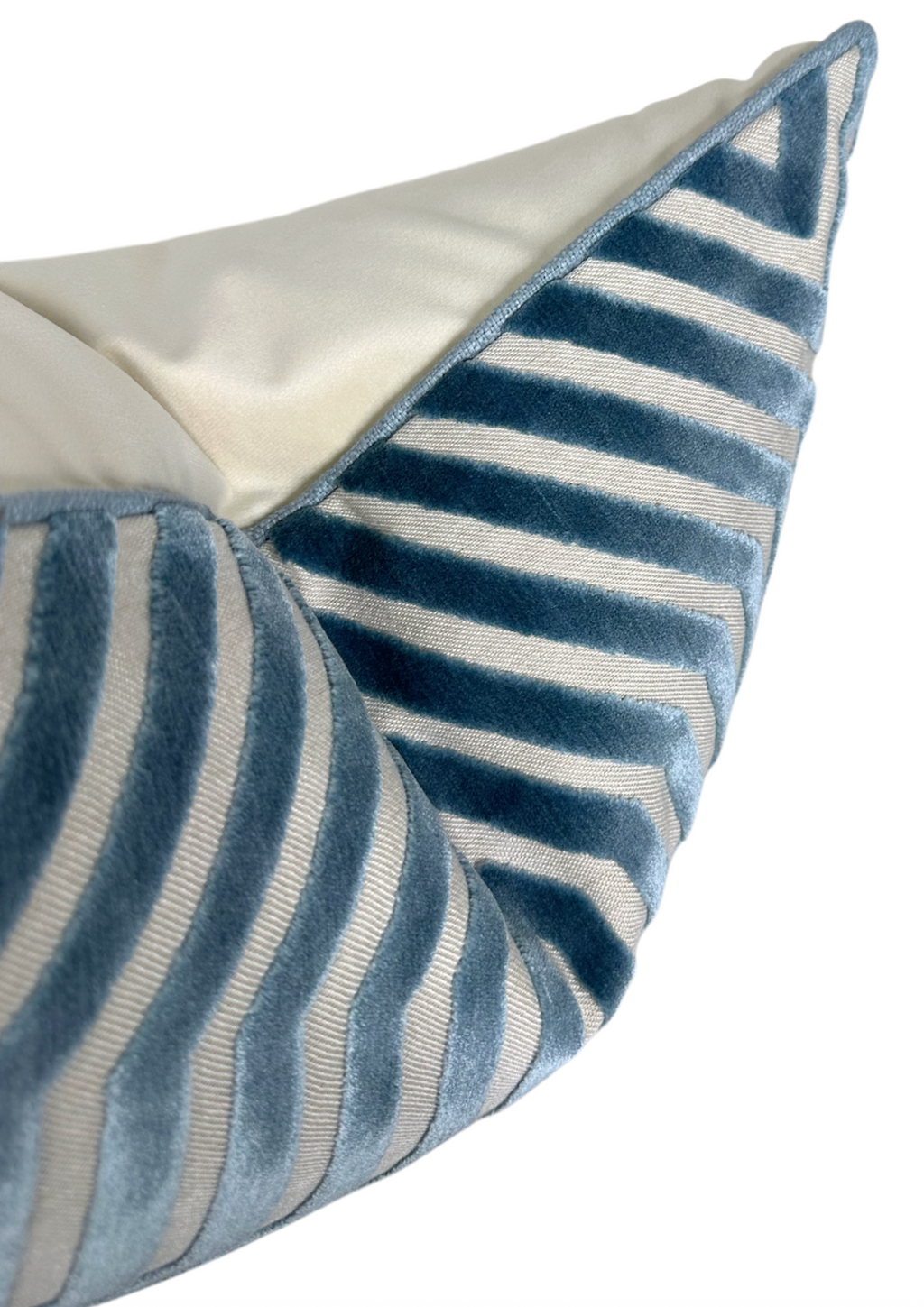 Vanderbilt Velvet Pillow Cover in Marine Blue, Schumacher Textiles