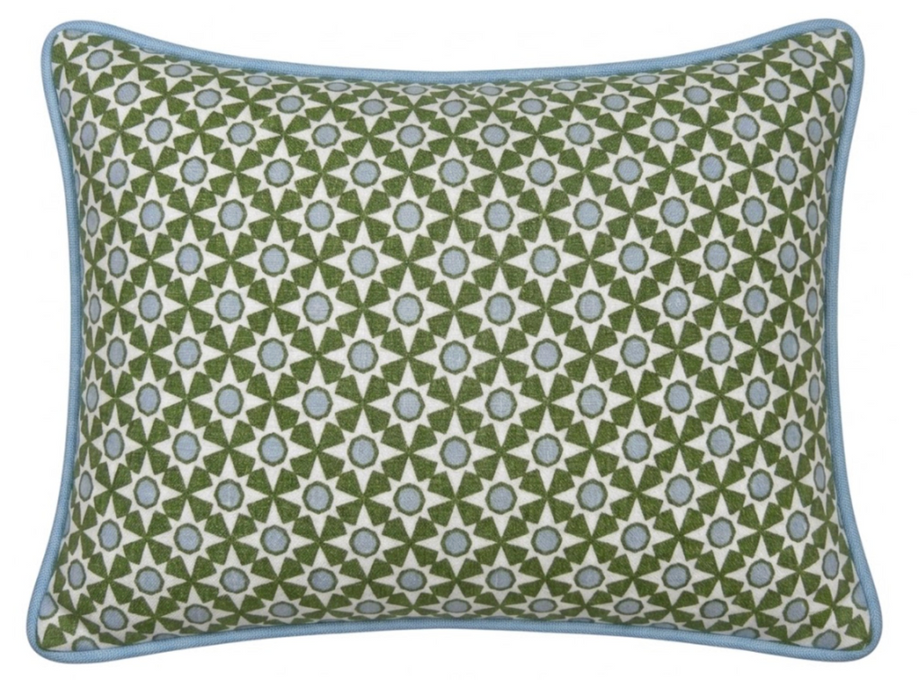 Serendipity Pillow Cover in Green, Schumacher Textiles